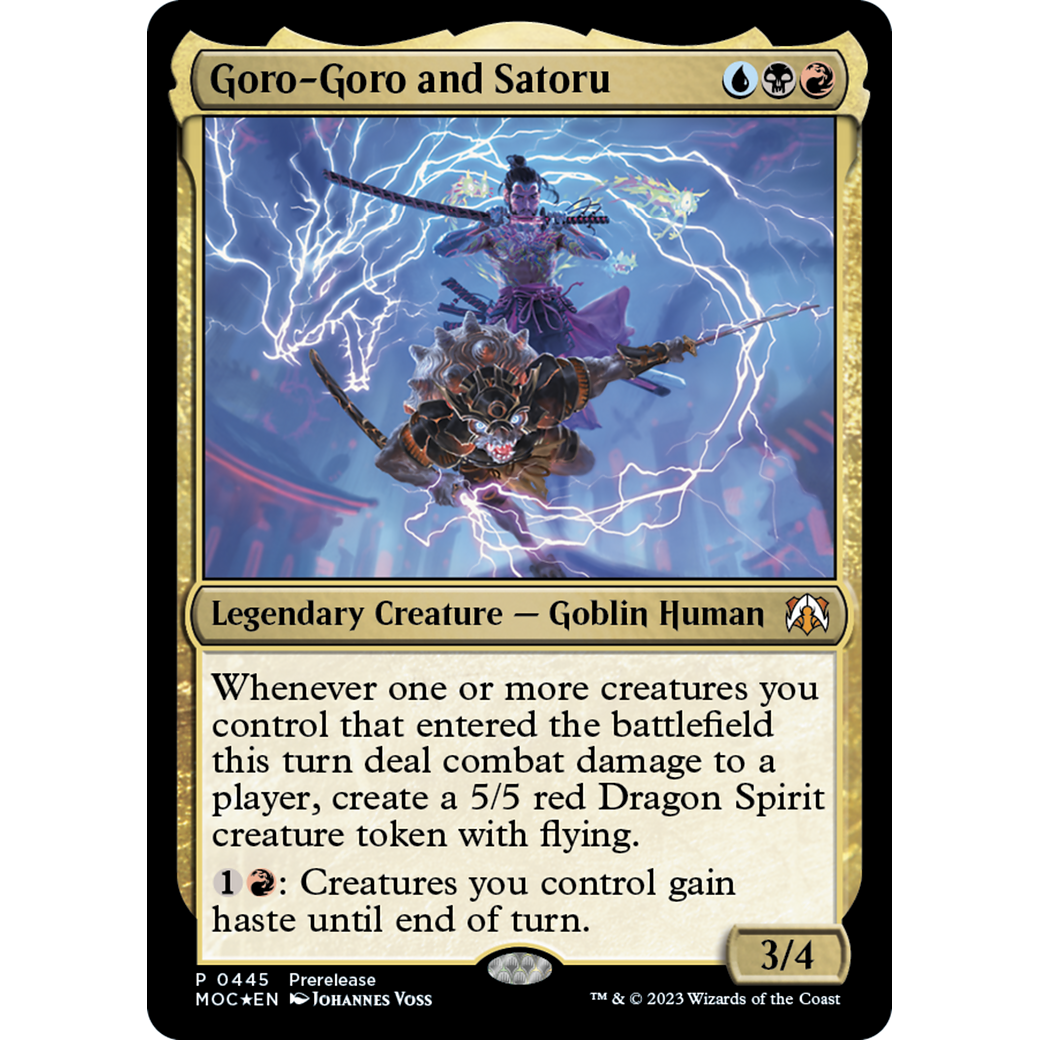 Goro-Goro and Satoru (PRE-445) - March of the Machine Commander