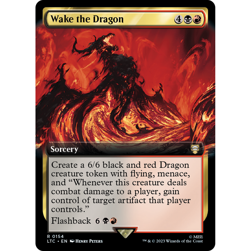 Wake the Dragon (Extended Art) (LTC-154) - Tales of Middle-earth Commander: (Extended Art) Foil