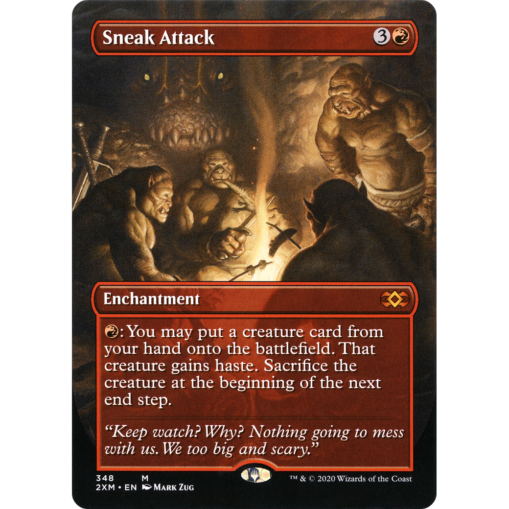 Sneak Attack (Borderless) (2XM-348) - Double Masters (Borderless)