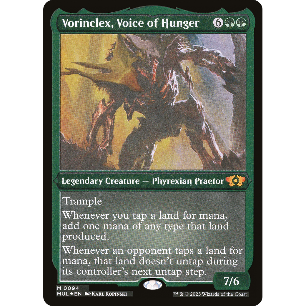 Vorinclex, Voice of Hunger (Foil Etched) (MUL-094) - Multiverse Legends Foil
