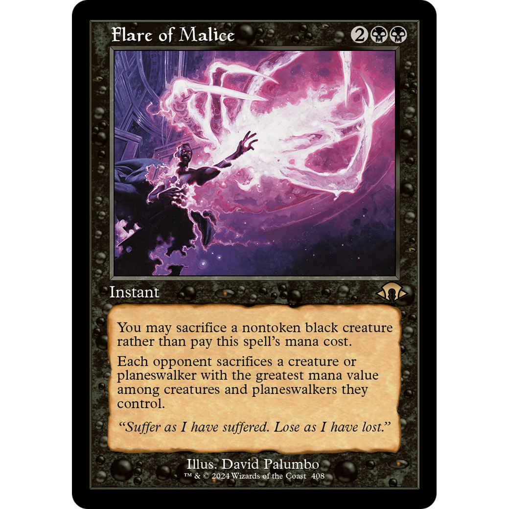Flare of Malice (MH3-408) - Modern Horizons 3 Foil