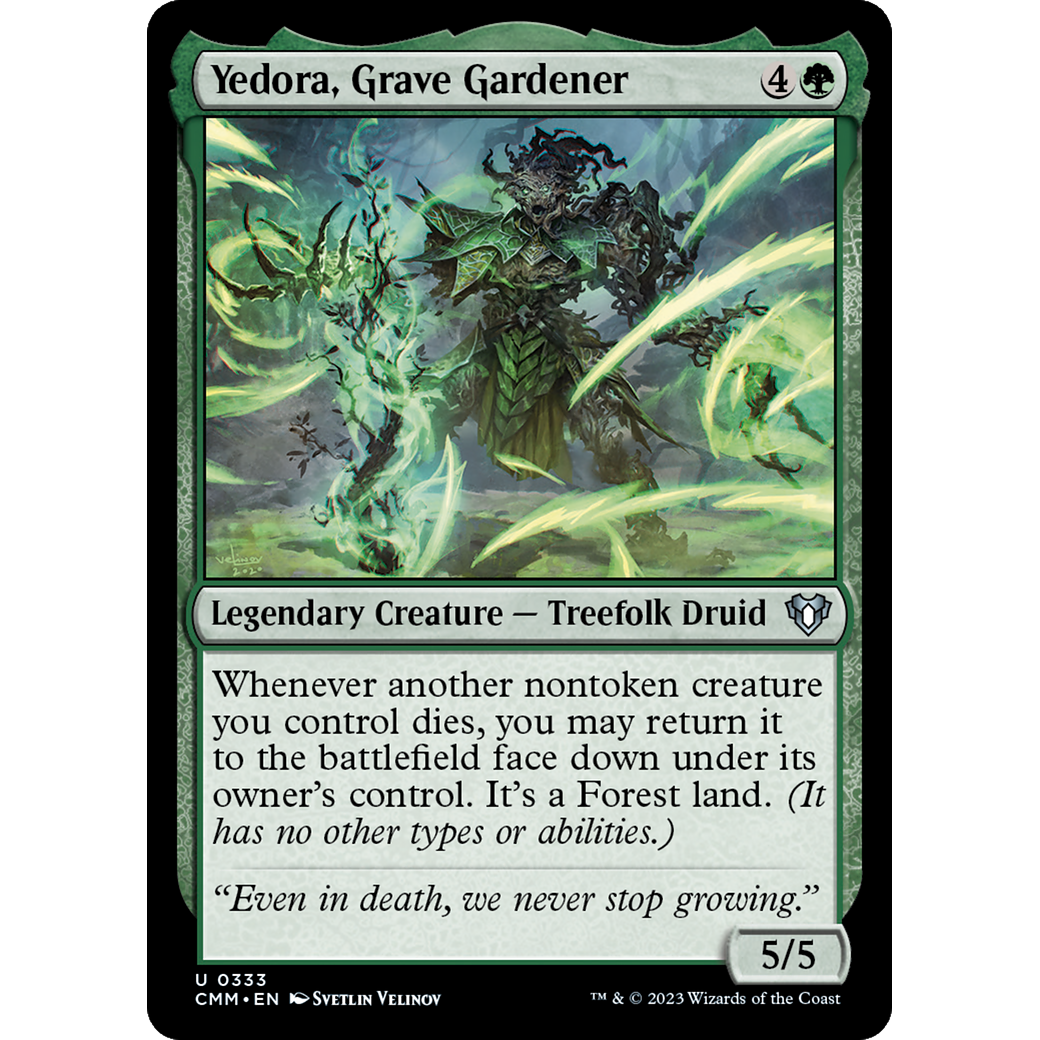 Yedora, Grave Gardener (CMM-333) - Commander Masters Foil