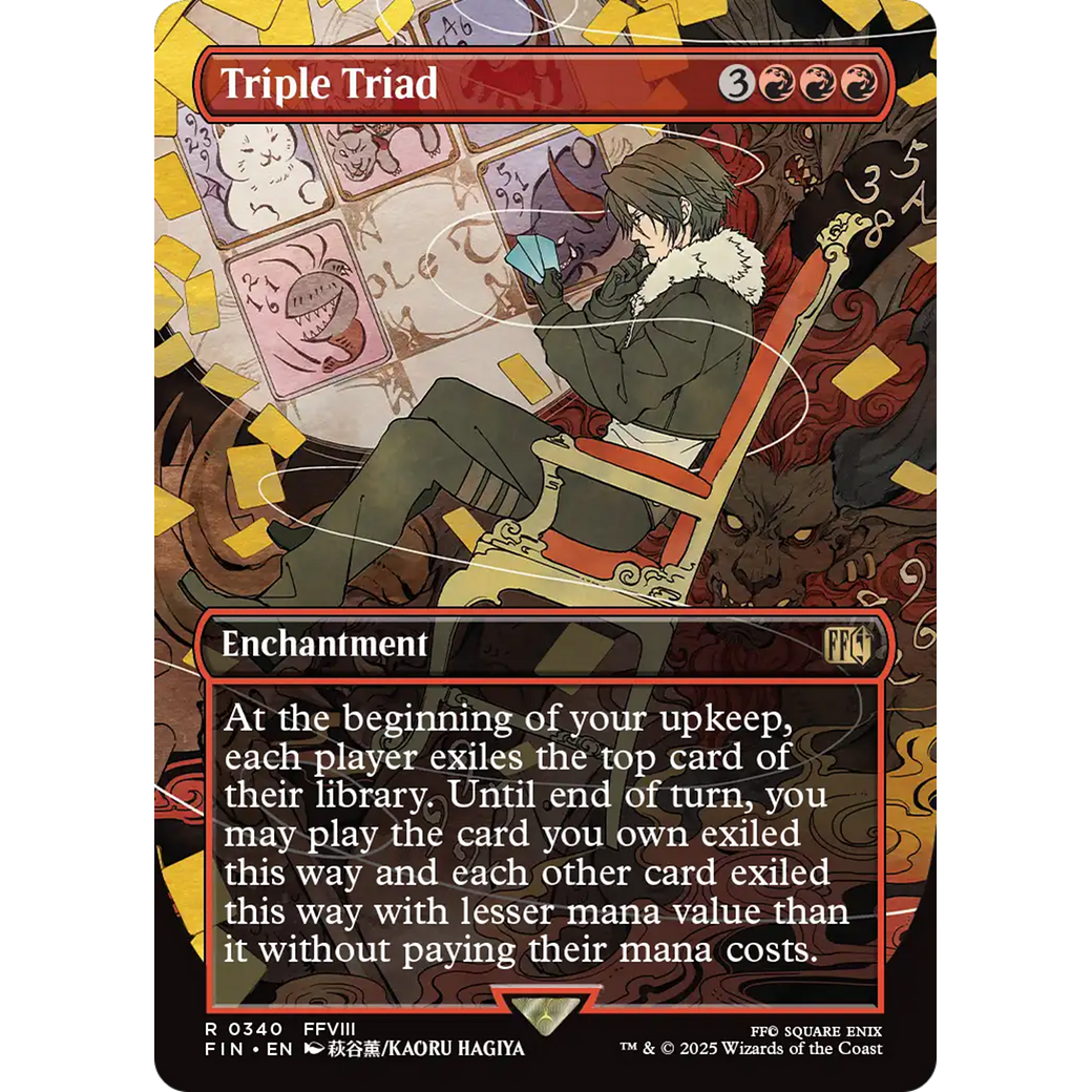 Triple Triad (FIN-340) - FINAL FANTASY: (enchantment) (Borderless)