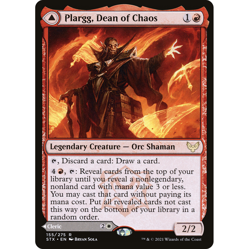Plargg, Dean of Chaos (STX-155) - Strixhaven: School of Mages Foil