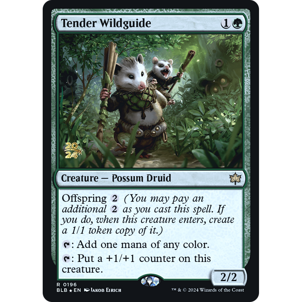 Tender Wildguide (PRE-196S) - Bloomburrow Promos Foil