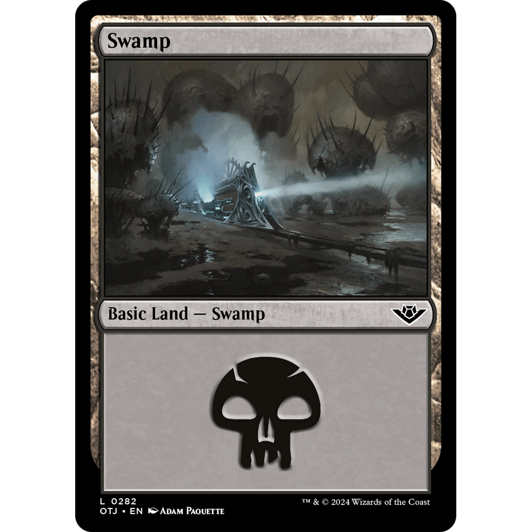 Swamp (OTJ-282) - Outlaws of Thunder Junction Foil