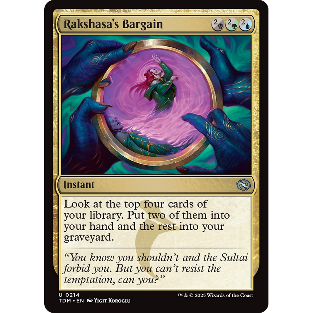 Rakshasa's Bargain (TDM-214) - Tarkir: Dragonstorm Foil