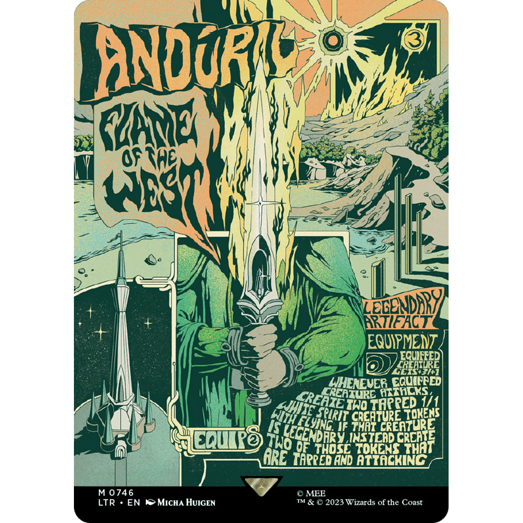 Andúril, Flame of the West (LTR-746) - The Lord of the Rings: Tales of Middle-earth (Borderless) Foil