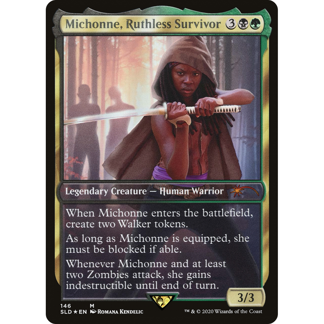 Michonne, Ruthless Survivor (SLD-146) - Secret Lair Drop / Michonne, Ruthless Survivor Foil