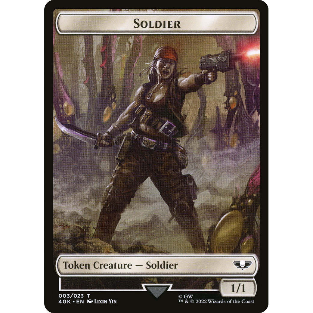 Soldier (T40K-003) - Warhammer 40,000 Tokens