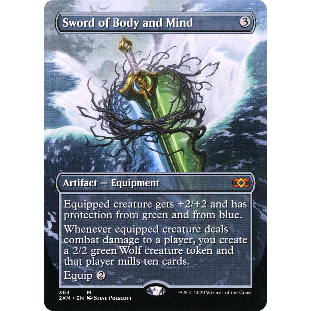 Sword of Body and Mind (Borderless) (2XM-363) - Double Masters (Borderless)