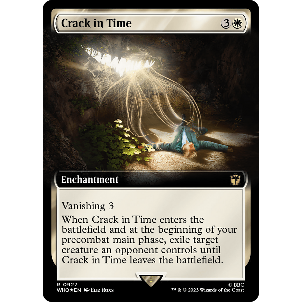 Crack in Time (Extended Art) (Surge Foil) (WHO-927) - Doctor Who: (Extended Art) Foil