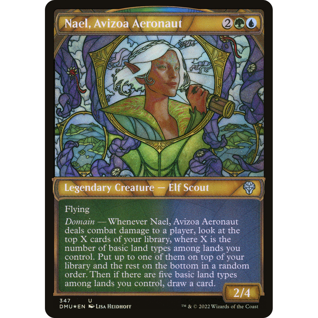 Nael, Avizoa Aeronaut (Textured Foil) (DMU-347) - Dominaria United: (Showcase) Foil