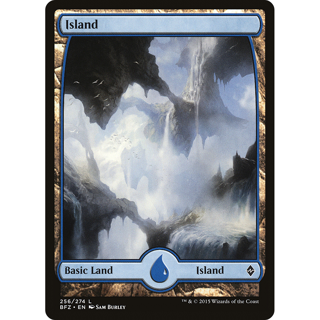 Island (256) - Full Art (BFZ-256) - Battle for Zendikar