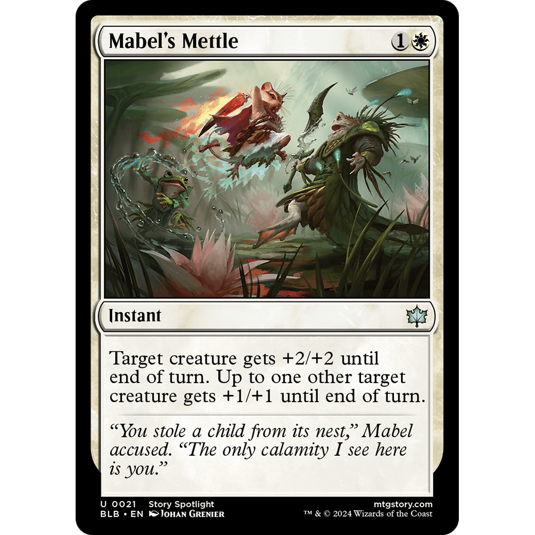 Mabel's Mettle (BLB-021) - Bloomburrow Foil
