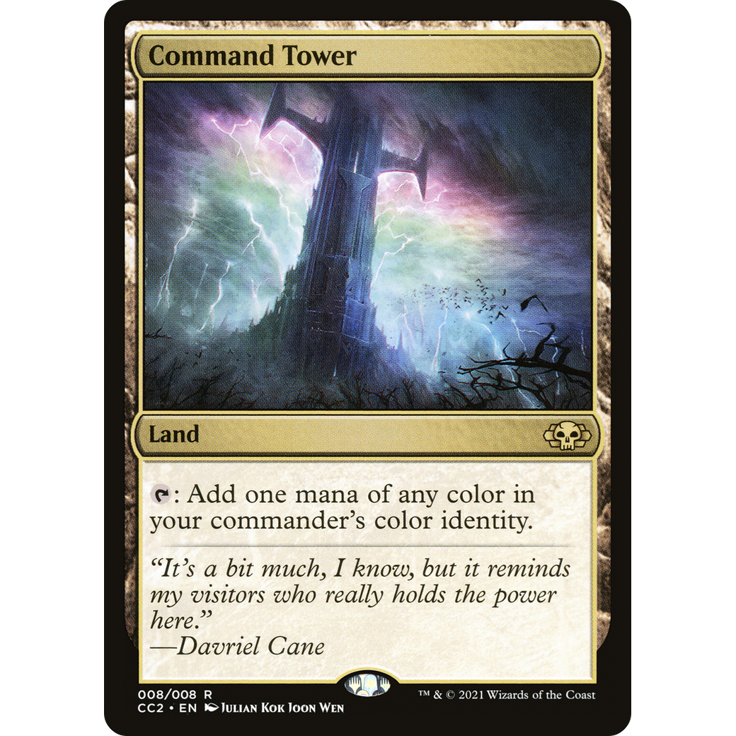 Command Tower (CC2-008) - Commander Collection: Black Foil