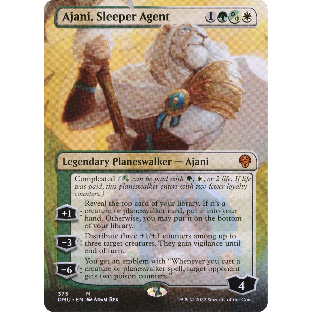 Ajani, Sleeper Agent (375) (DMU-375) - Dominaria United (Borderless)