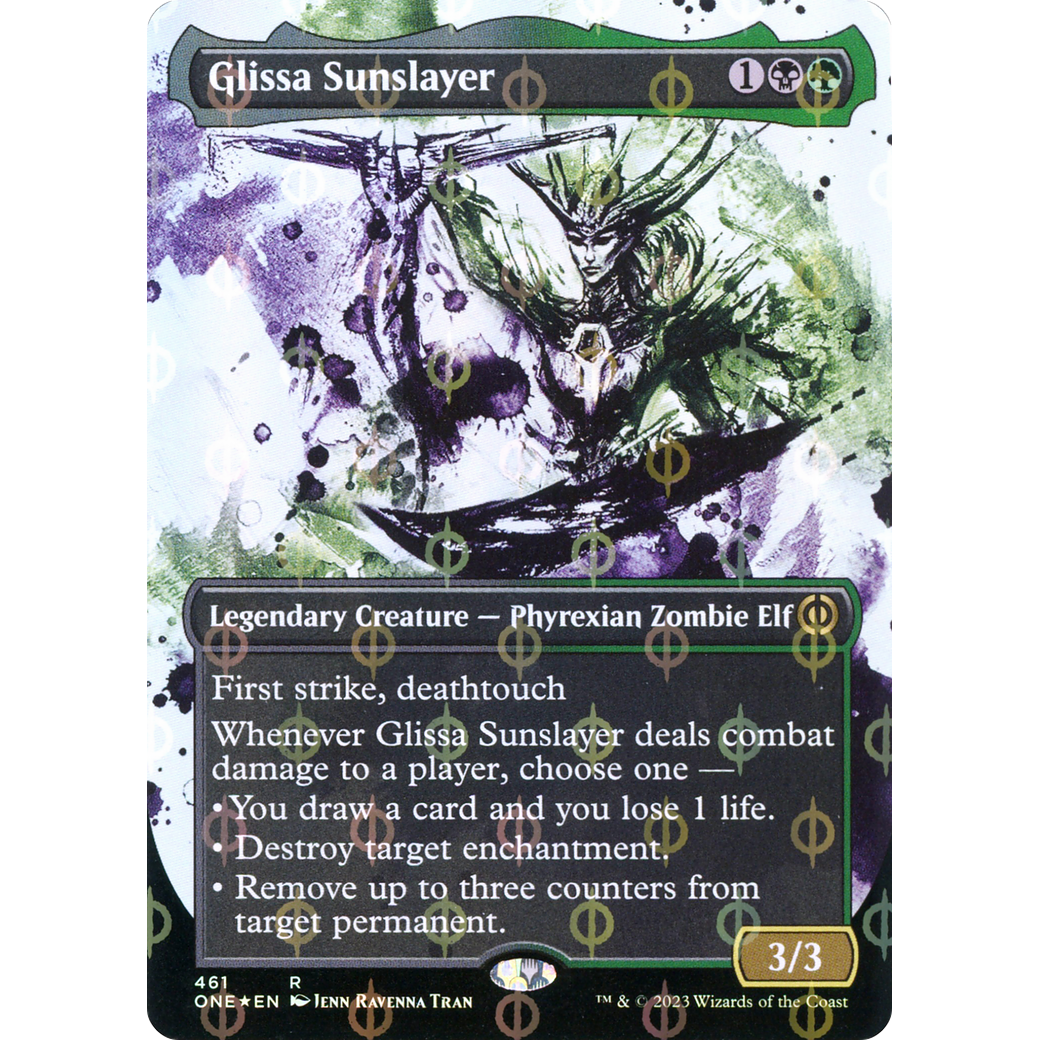 Glissa Sunslayer (ONE-461) - Phyrexia: All Will Be One: (Showcase) (Borderless) Foil
