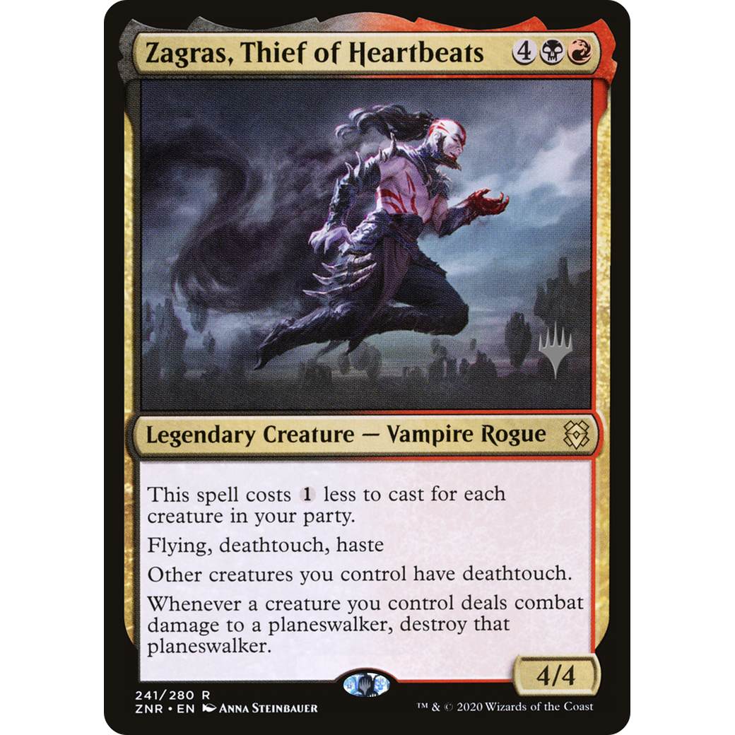Zagras, Thief of Heartbeats (PPZNR-241) - Zendikar Rising Promos