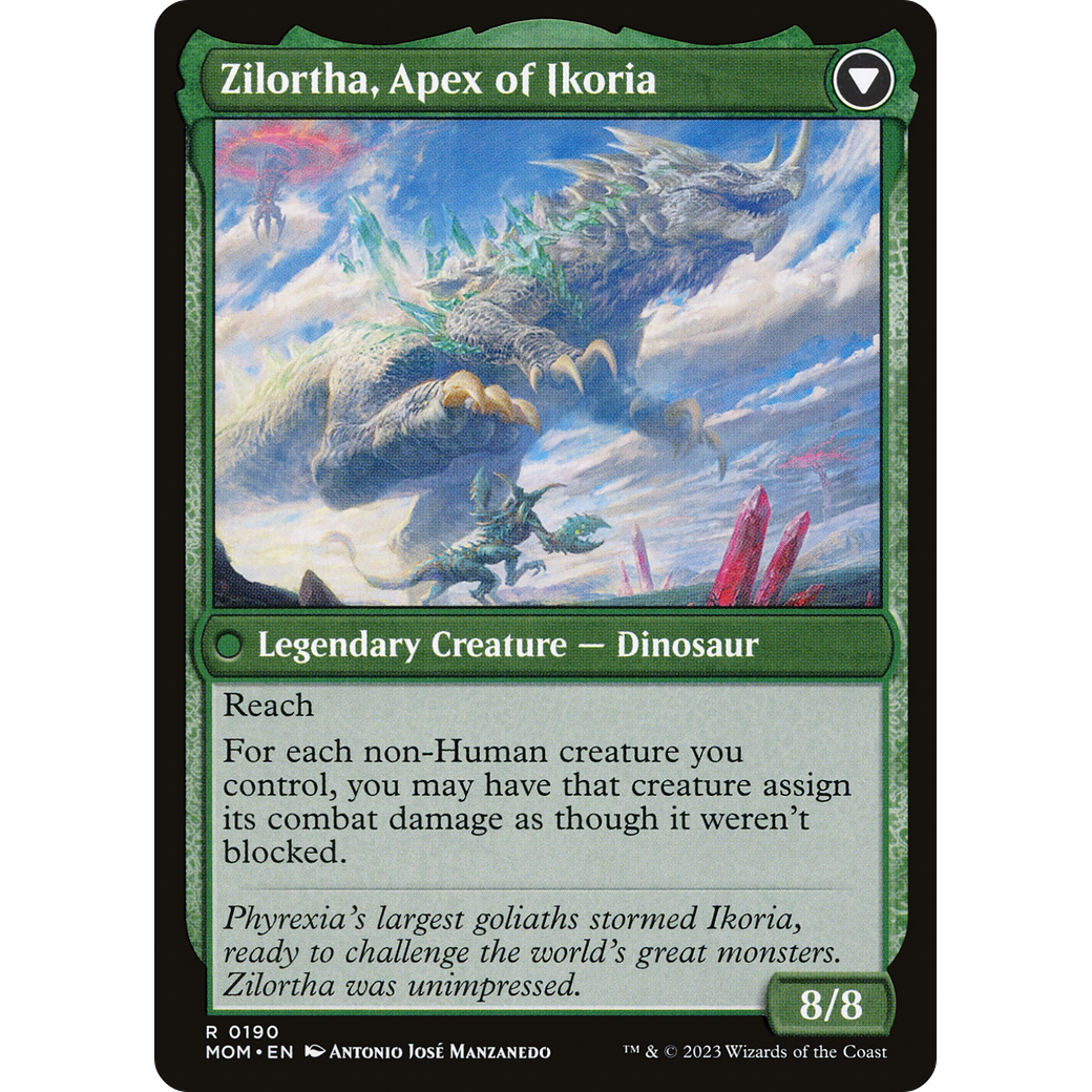 Invasion of Ikoria // Zilortha, Apex of Ikoria (MOM-190) - March of the Machine Foil