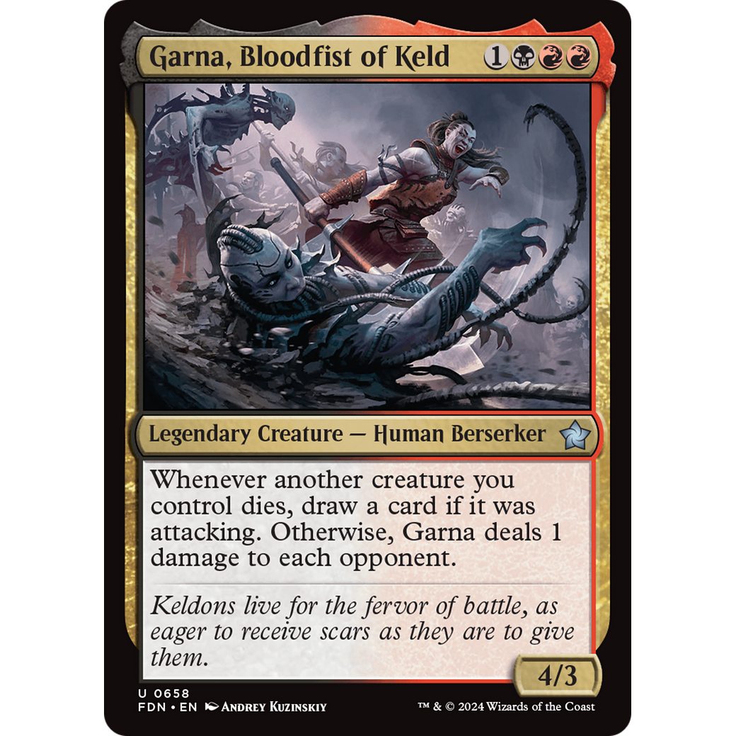 Garna, Bloodfist of Keld (FDN-658) - Foundations