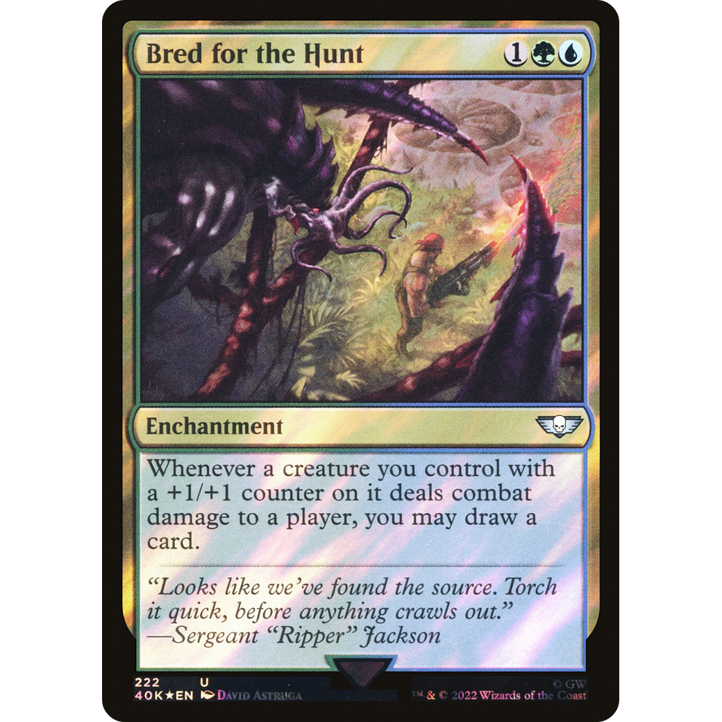 Bred for the Hunt (40K-222) - Warhammer 40,000 Commander Foil