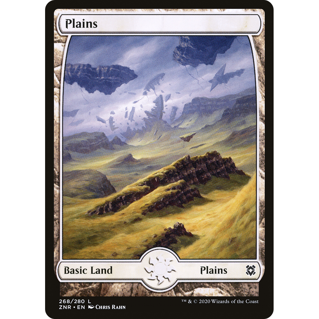 Plains (268) - Full Art (ZNR-268) - Zendikar Rising: (Full Art) Foil