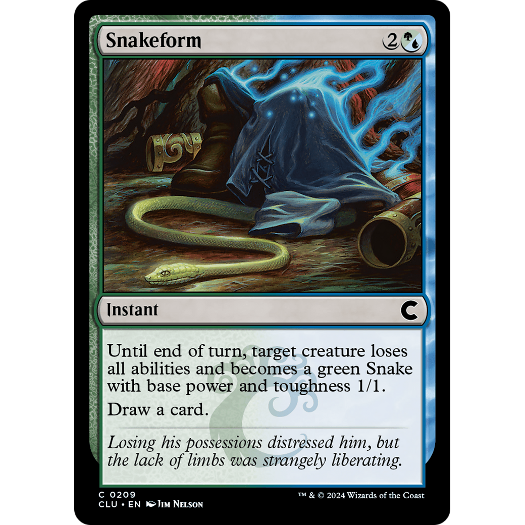 Snakeform (CLU-209) - Ravnica: Clue Edition