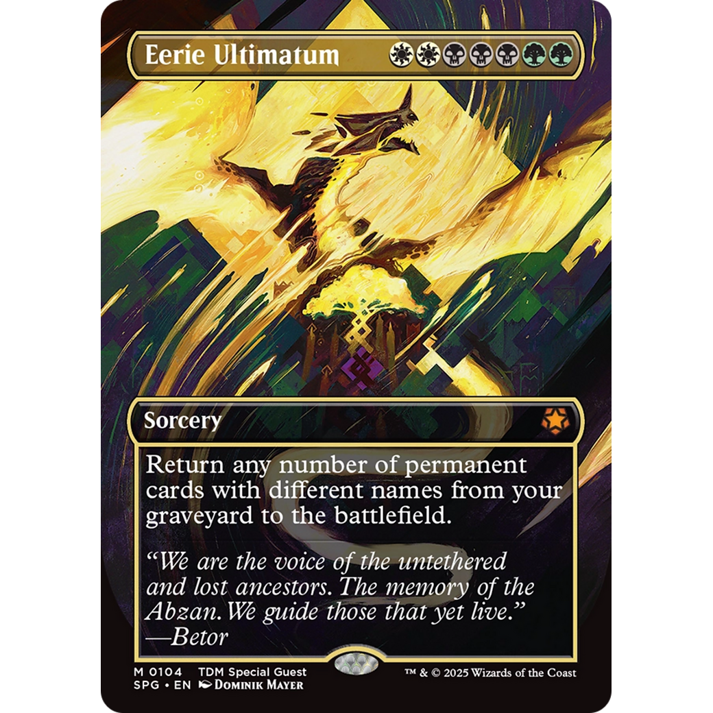 Eerie Ultimatum (Borderless) (SPG-104) - Special Guests (Borderless) Foil