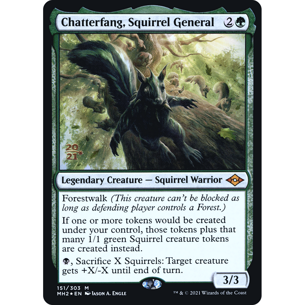 Chatterfang, Squirrel General (PRE-151) - Modern Horizons 2 Promos Foil