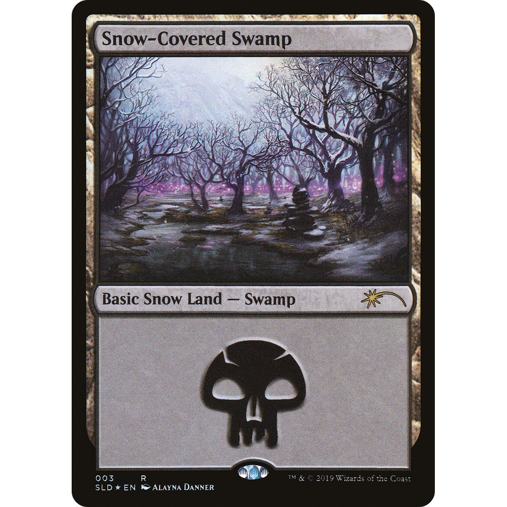 Snow-Covered Swamp (3) (SLD-003) - Secret Lair Drop Foil