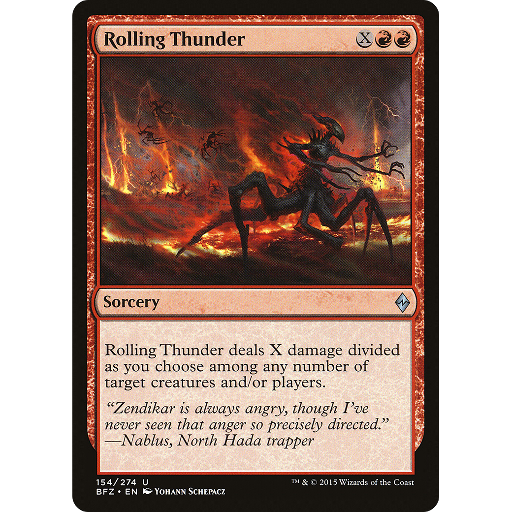 Rolling Thunder (BFZ-154) - Battle for Zendikar