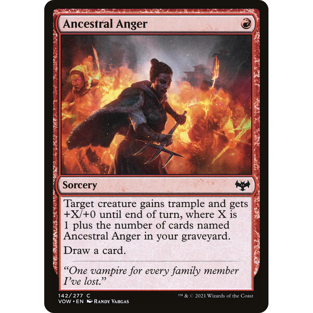 Ancestral Anger (VOW-142) - Innistrad: Crimson Vow Foil