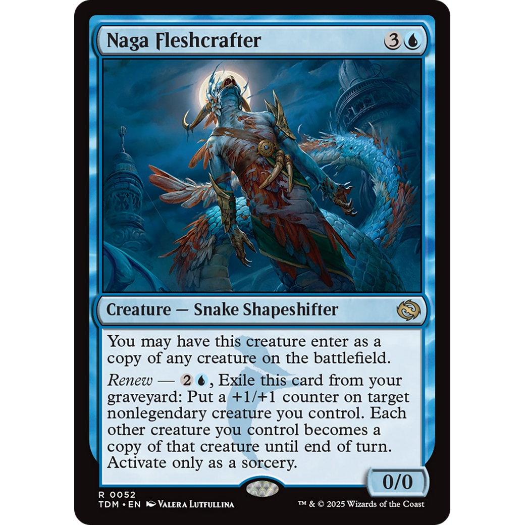Naga Fleshcrafter (TDM-052) - Tarkir: Dragonstorm Foil
