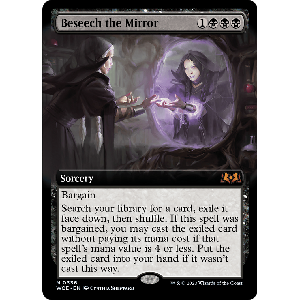 Beseech the Mirror (WOE-336) - Wilds of Eldraine: (Extended Art)