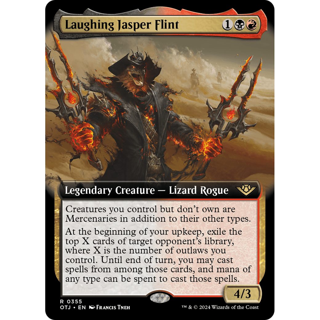 Laughing Jasper Flint (OTJ-355) - Outlaws of Thunder Junction: (Extended Art)