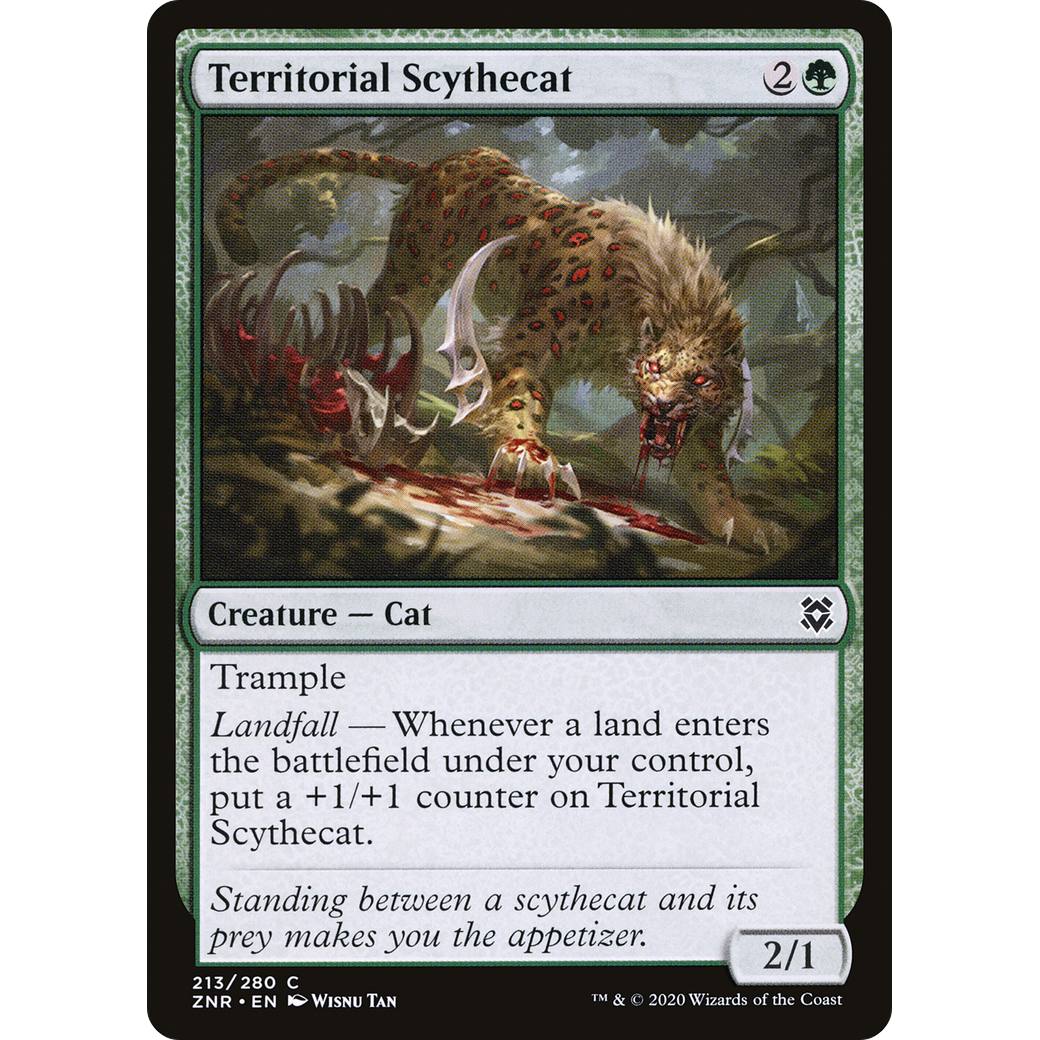 Territorial Scythecat (ZNR-213) - Zendikar Rising Foil