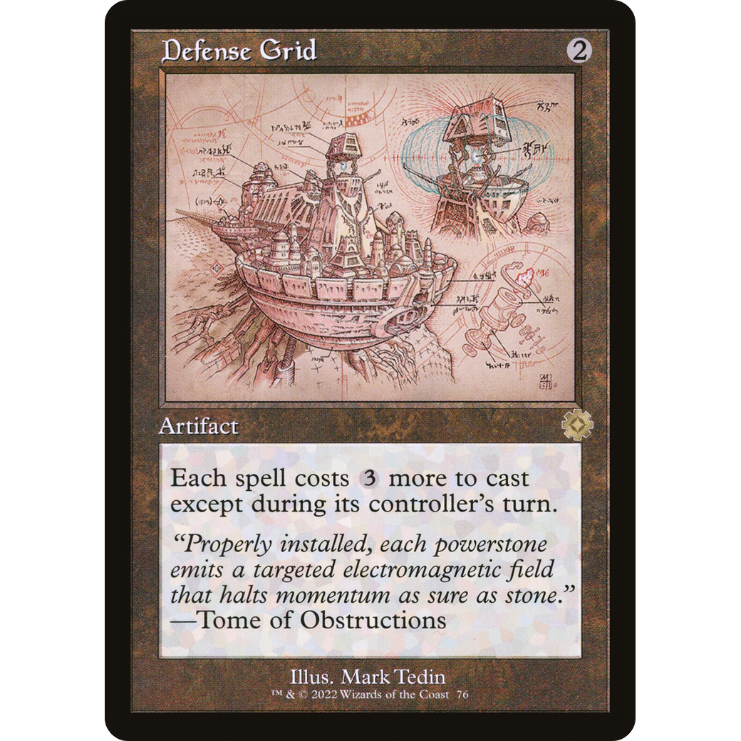 Defense Grid (Schematic) (BRR-076) - The Brothers' War Retro Artifacts
