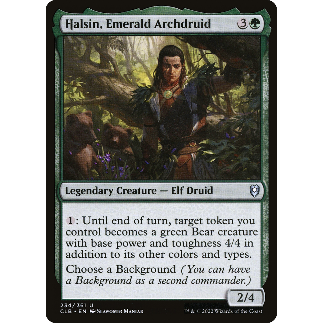 Halsin, Emerald Archdruid (CLB-234) - Commander Legends: Battle for Baldur's Gate Foil