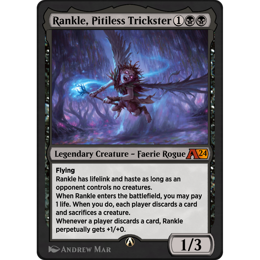 Rankle, Pitiless Trickster (YOTJ-011) - Alchemy: Outlaws of Thunder Junction