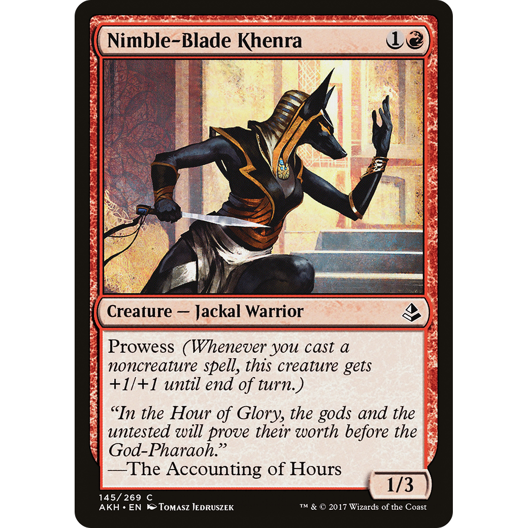 Nimble-Blade Khenra (AKH-145) - Amonkhet Foil