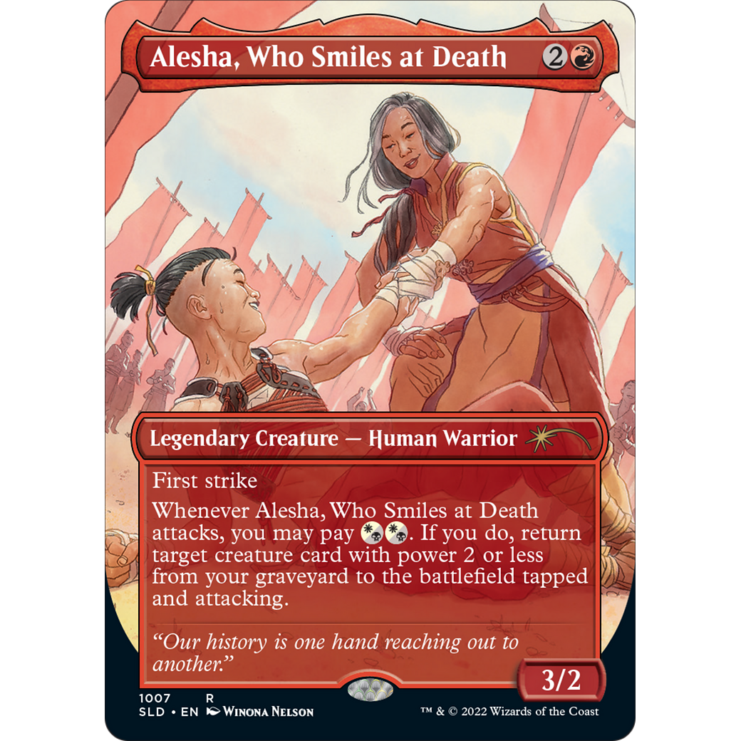 Alesha, Who Smiles at Death (SLD-1007) - Secret Lair Drop (Borderless) Foil