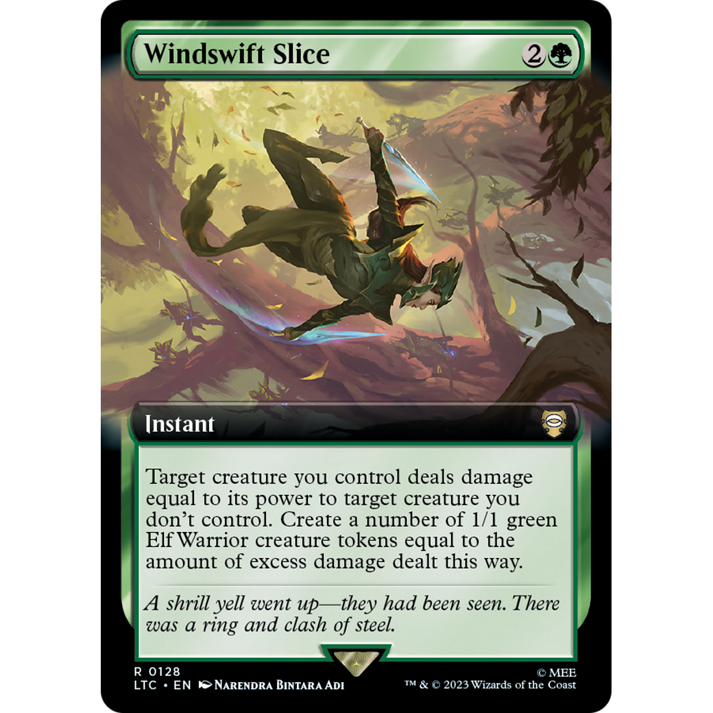 Windswift Slice (Extended Art) (LTC-128) - Tales of Middle-earth Commander: (Extended Art) Foil