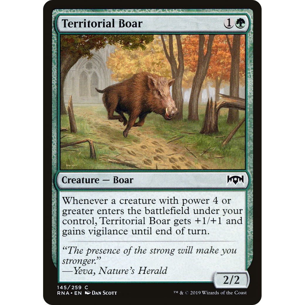 Territorial Boar (RNA-145) - Ravnica Allegiance
