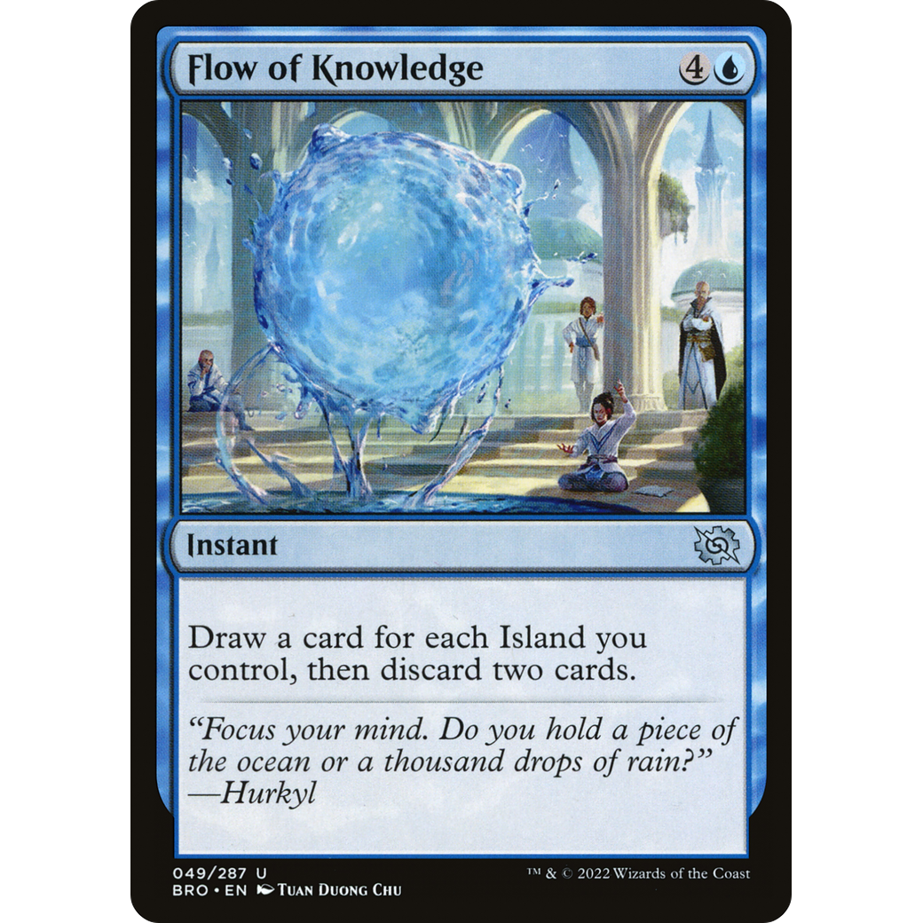 Flow of Knowledge (BRO-049) - The Brothers' War Foil