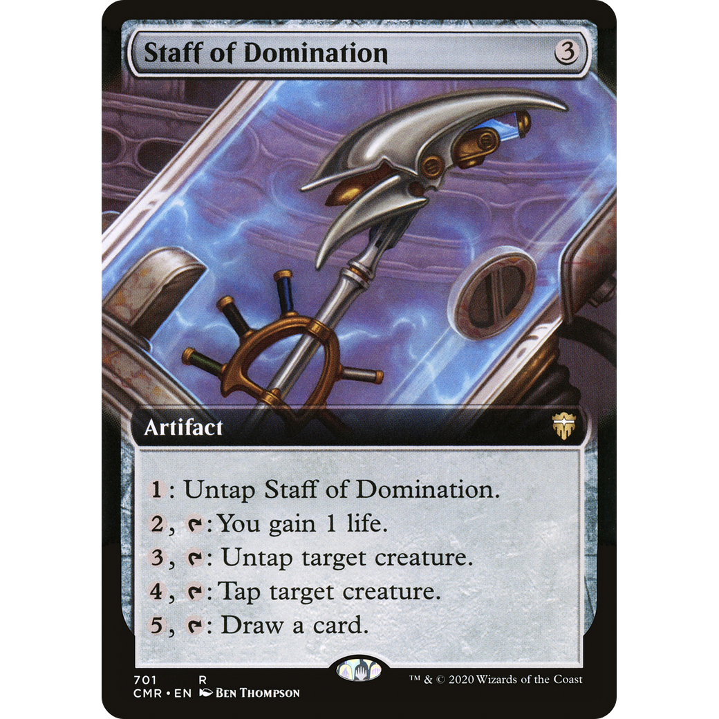 Staff of Domination (Extended Art) (CMR-701) - Commander Legends: (Extended Art)