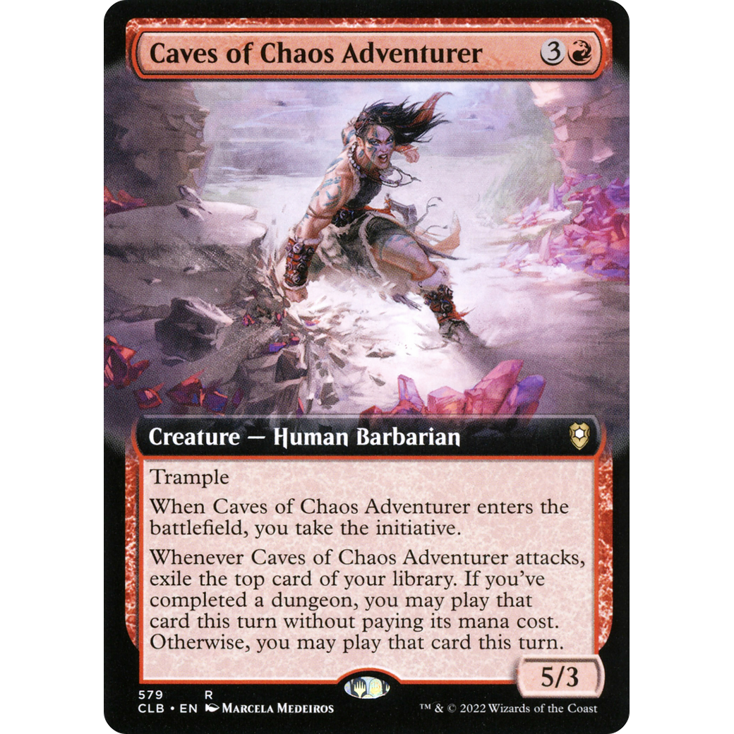Caves of Chaos Adventurer (CLB-579) - Commander Legends: Battle for Baldur's Gate: (Extended Art) Foil