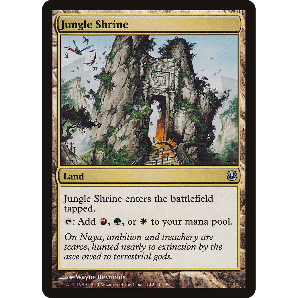 Jungle Shrine (DDH-034) - Duel Decks: Ajani vs. Nicol Bolas