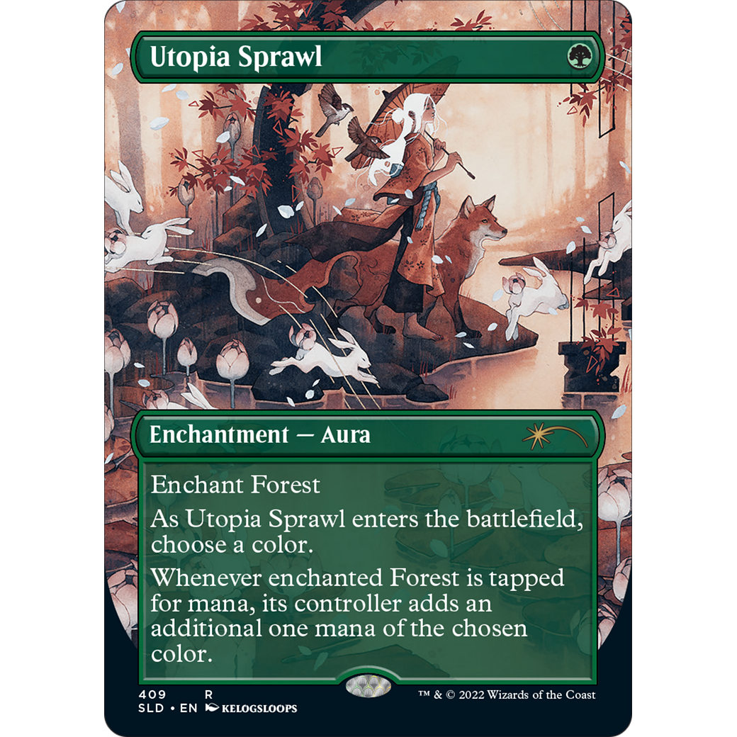 Utopia Sprawl (Borderless) (SLD-409) - Secret Lair Drop (Borderless) Foil