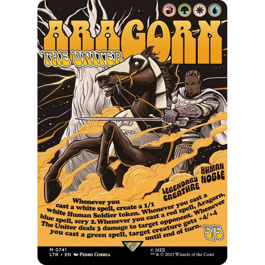 Aragorn, the Uniter (LTR-741) - The Lord of the Rings: Tales of Middle-earth (Borderless) Foil